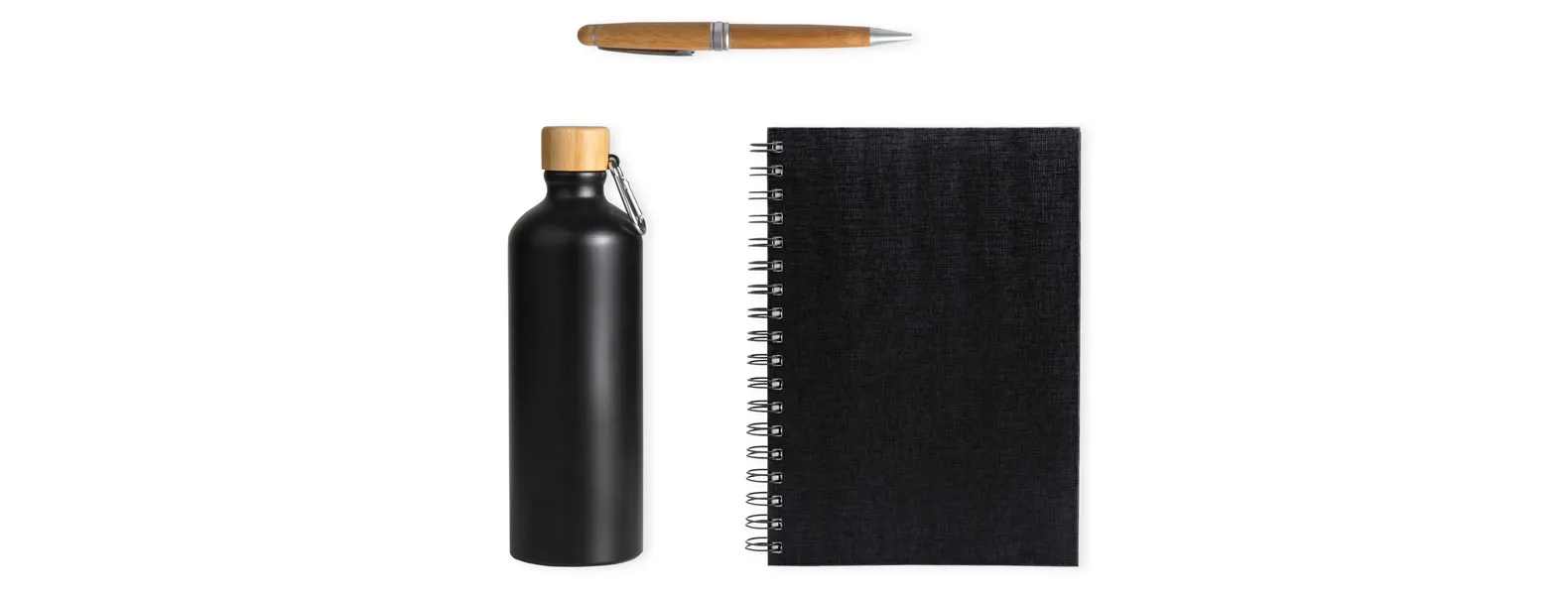 Kit Garrafa, Caderno E Caneta Personalizado 