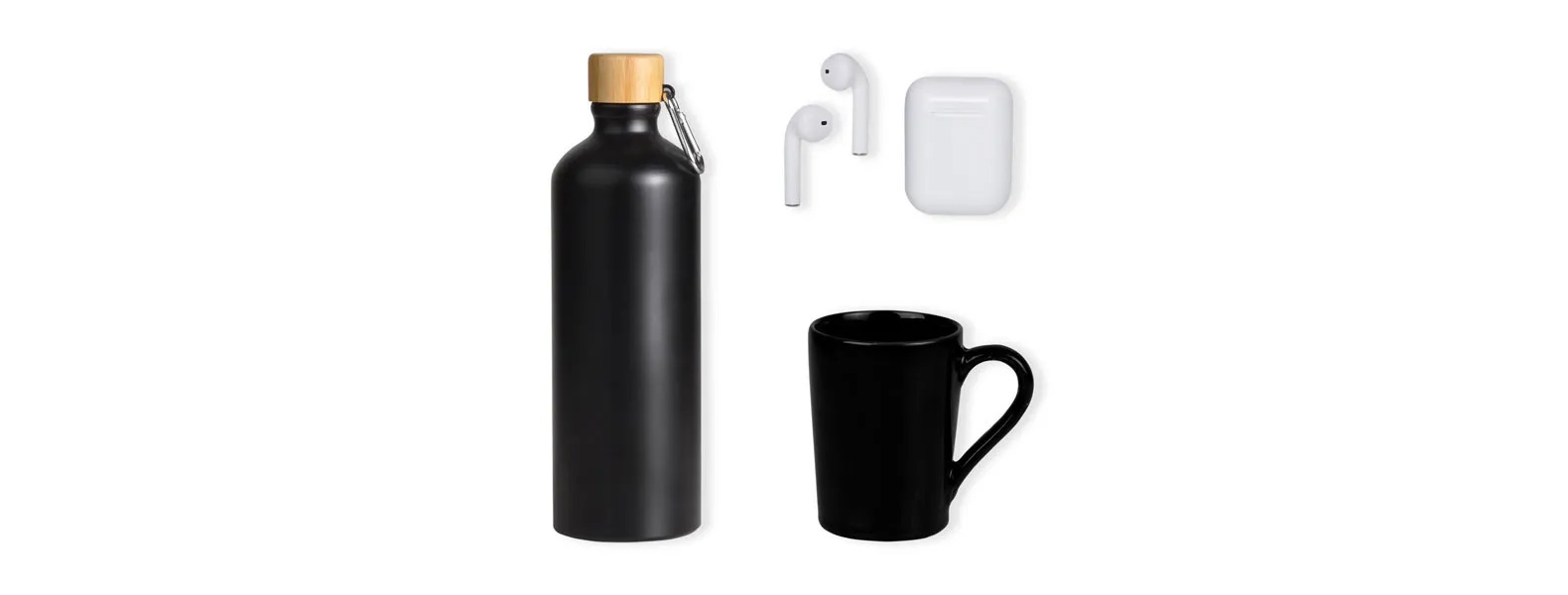 Kit Garrafa, Caneca E Fone Bluetooth Personalizado 