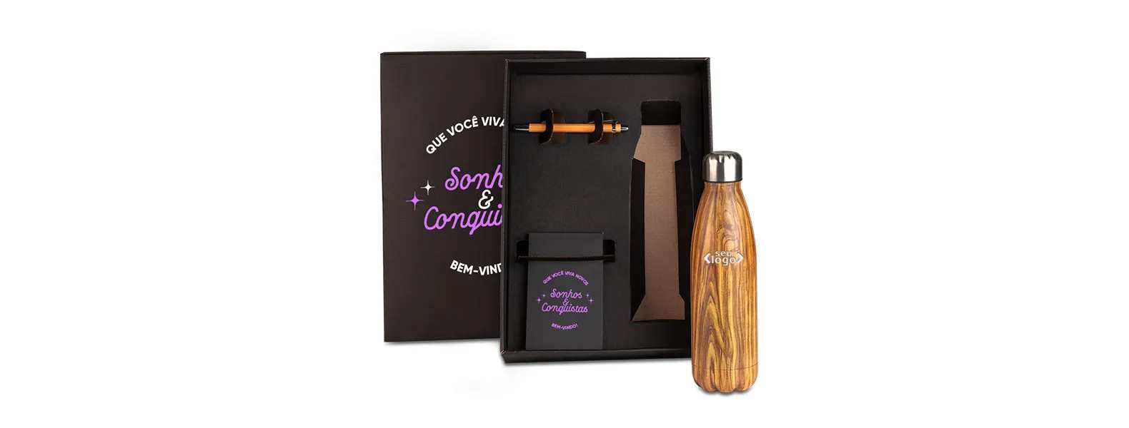 Kit Garrafa E Acessórios Personalizado com Logo