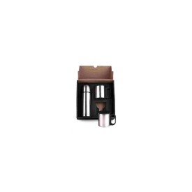 Kit Garrafa E Caneca Em Aço Inox 330/180ml Personalizado 