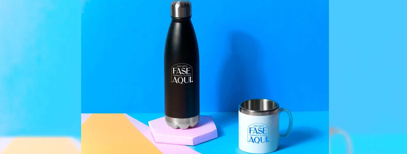 Kit Garrafa E Caneca Personalizado para Brindes