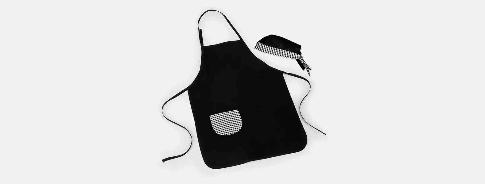 Kit Para Caipirinha Em Bambu Com Avental E Bandana para Brindes