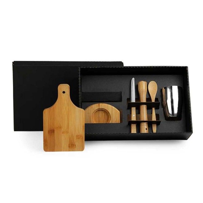Kit Para Caipirinha Em Bambu para Brindes com Logo Kit Para Caipirinha Em Bambu para Brindes com Logo