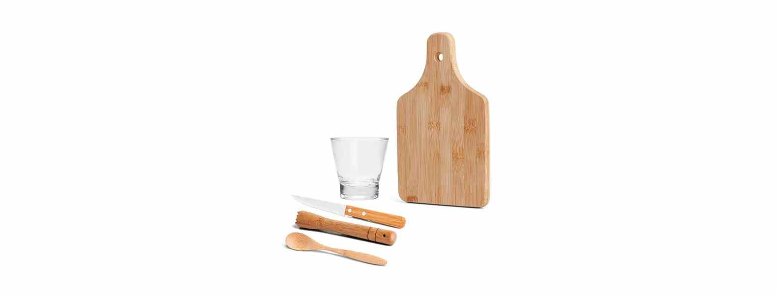 Kit Para Caipirinha Em Bambu Personalizada 