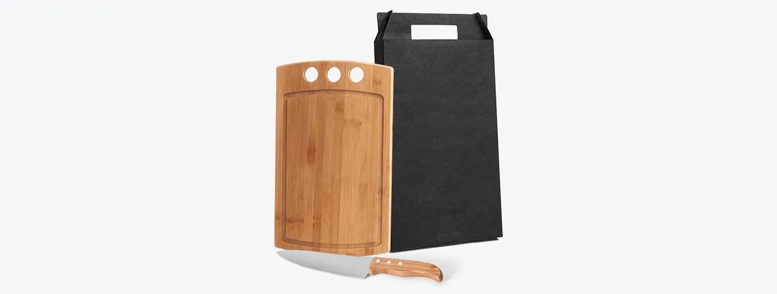 Kit para Churrasco em Bambu / Inox California Personalizado 