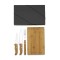 Kit para Churrasco em Bambu / Inox com Logo