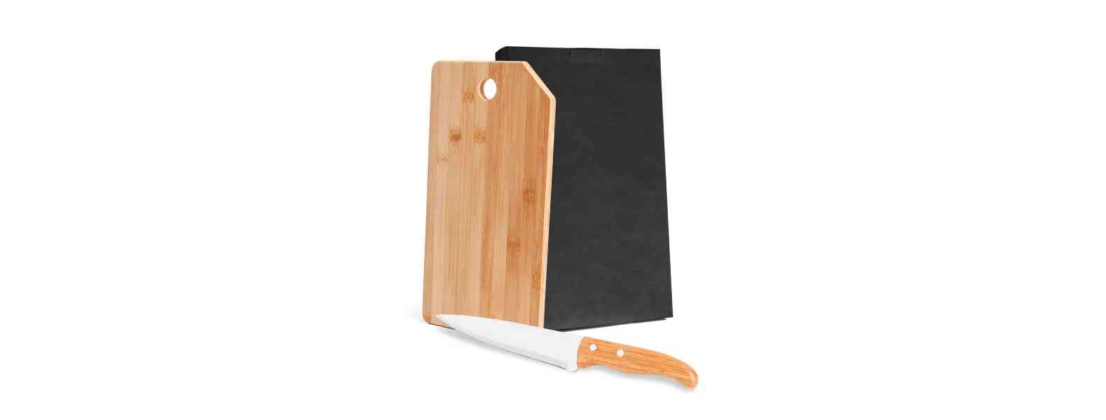 Kit para Cozinha em Bambu/Inox Oregon Personalizado com Logo