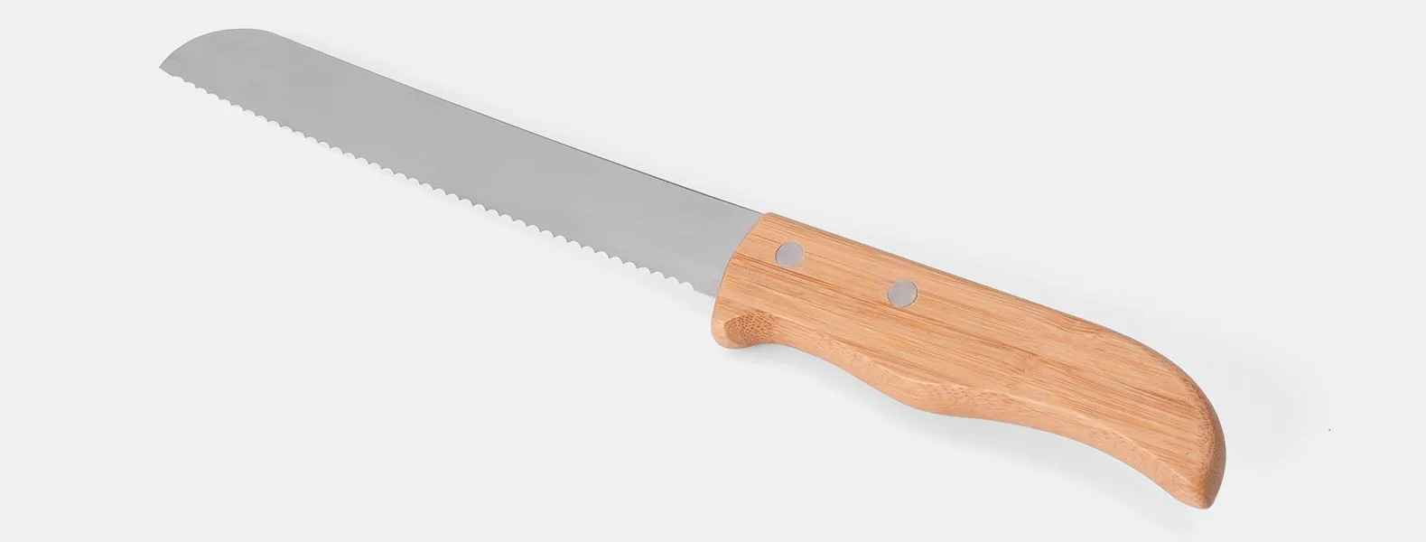 Kit para Queijo E Faca Para Pão Em Inox / Bambu Personalizado 