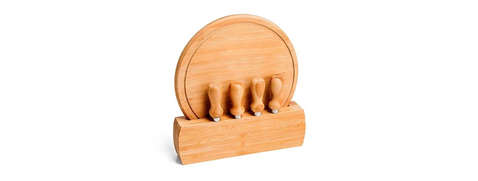 Kit para Queijo Em Bambu Córdoba Personalizado 