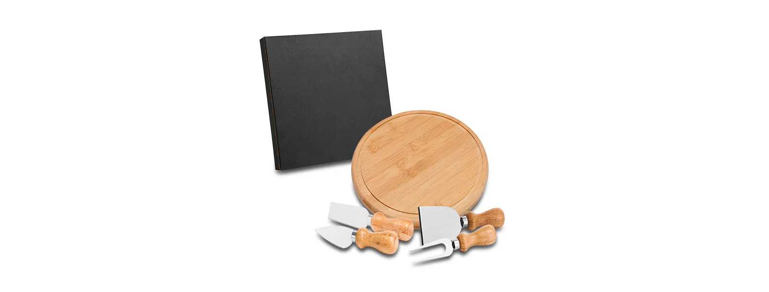 Kit para Queijo Em Bambu / Inox Córdoba Personalizado