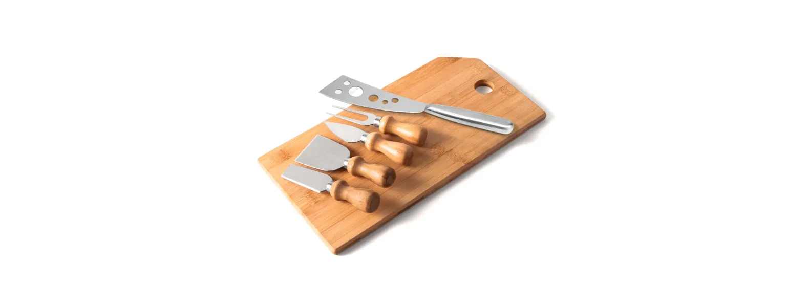 Kit para Queijo Em Bambu / Inox Oregon Personalizado