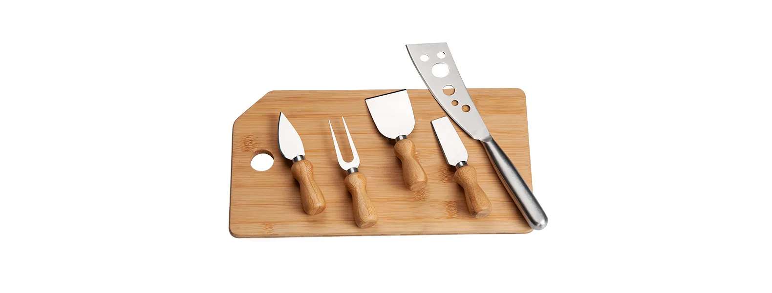 Kit para Queijo Em Bambu / Inox Oregon Personalizado
