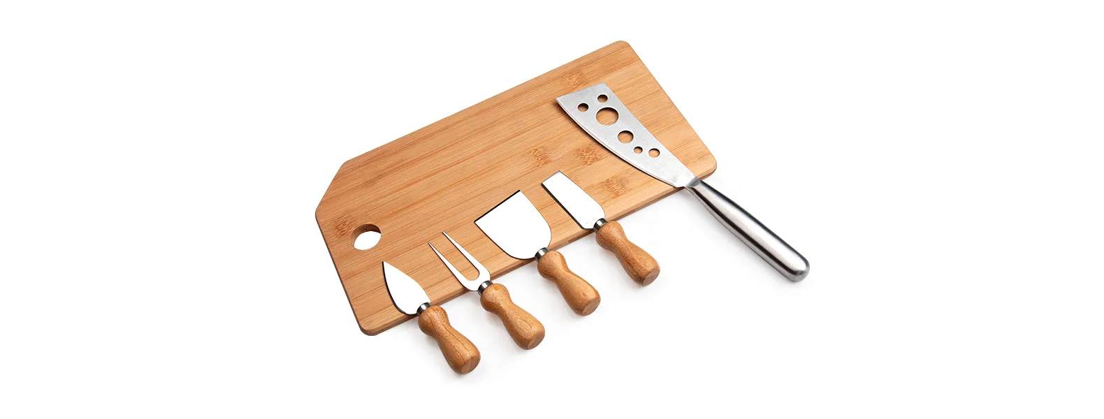 Kit para Queijo Em Bambu / Inox Oregon Personalizado