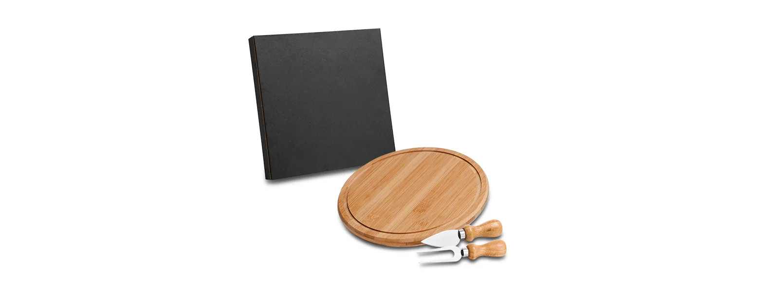 Kit para Queijo Em Bambu / Inox Personalizado