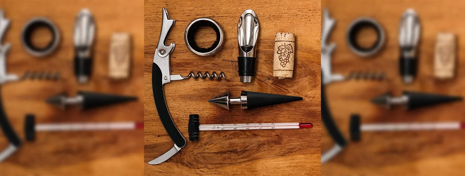 Kit Para Vinho Com Estojo Em Bambu Personalizado