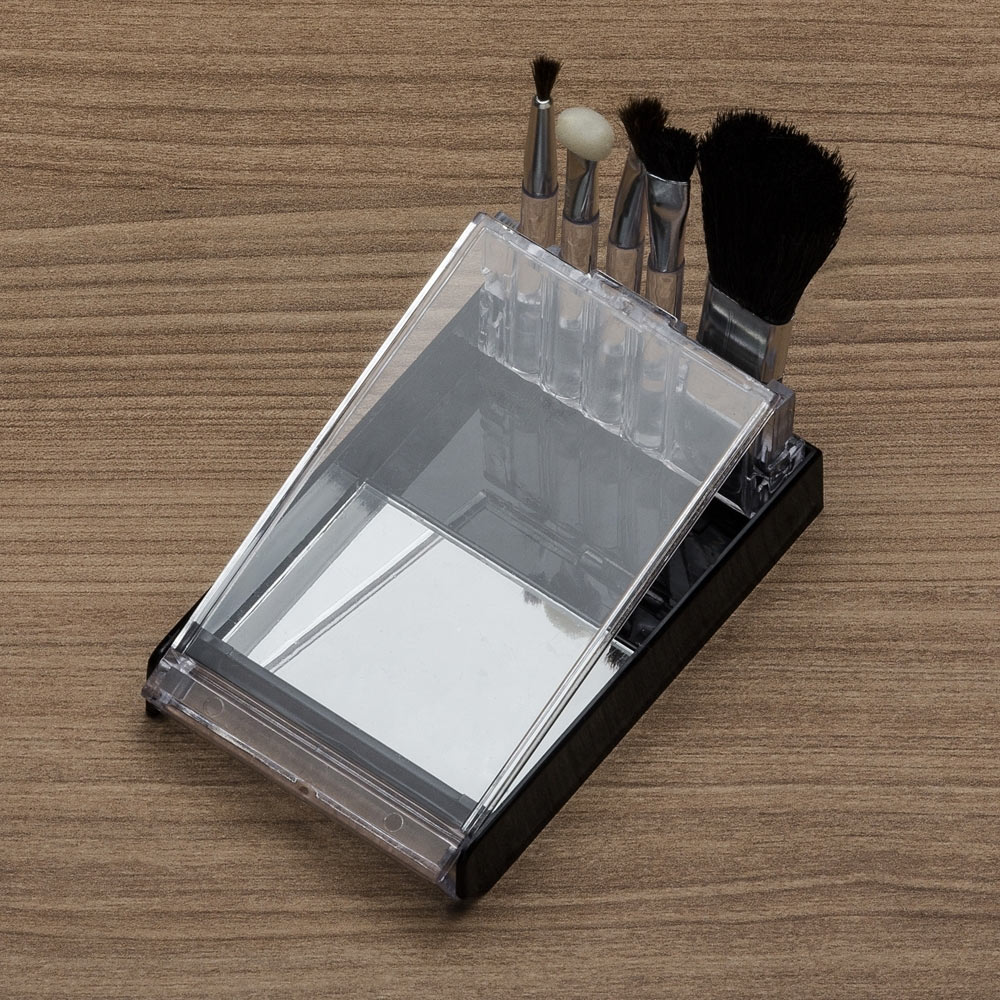 Kit Pincel Para Maquiagem Com Estojo Plástico Personalizado Kit Pincel Para Maquiagem Com Estojo Plástico Personalizado