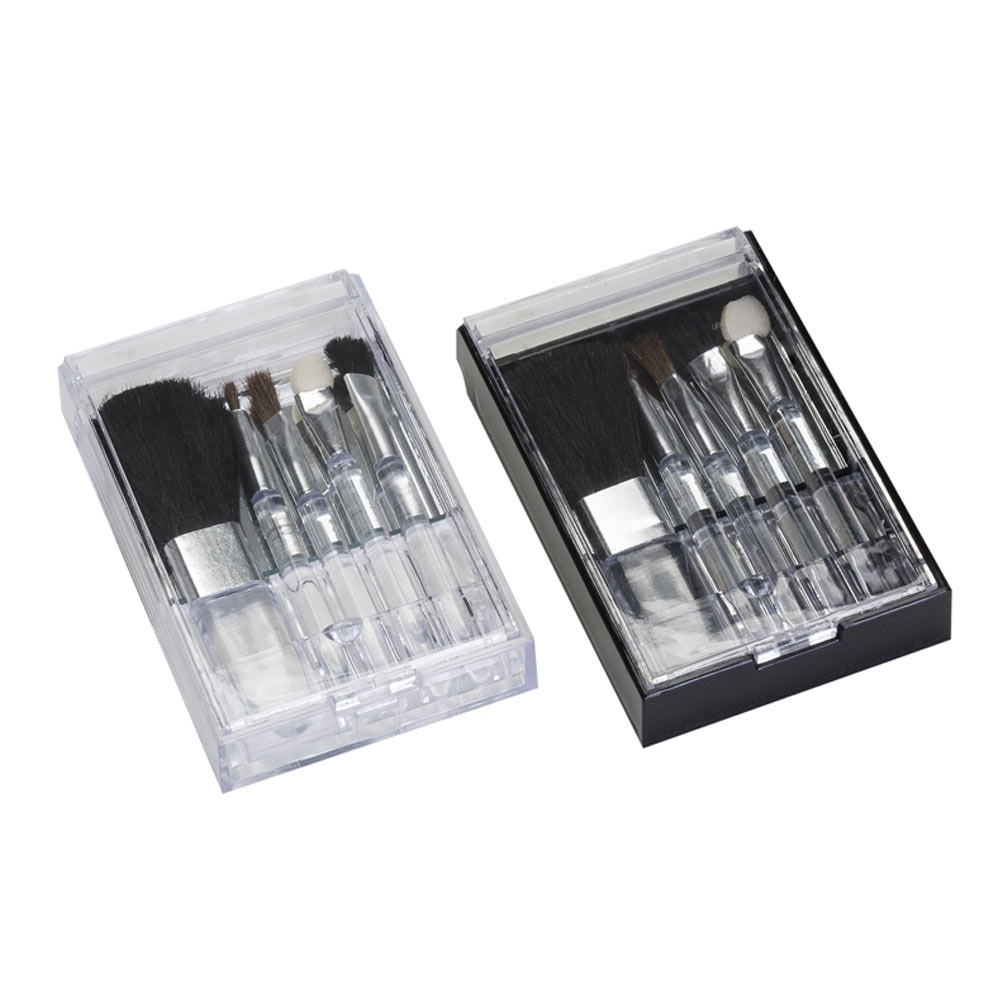 Kit Pincel Para Maquiagem Com Estojo Plástico Personalizado Kit Pincel Para Maquiagem Com Estojo Plástico Personalizado