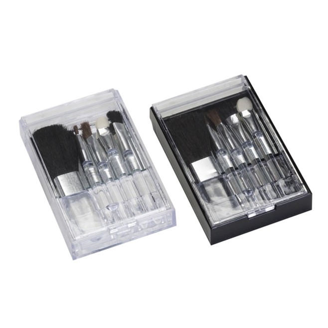 Kit Pincel Para Maquiagem Com Estojo Plástico Personalizado Kit Pincel Para Maquiagem Com Estojo Plástico Personalizado