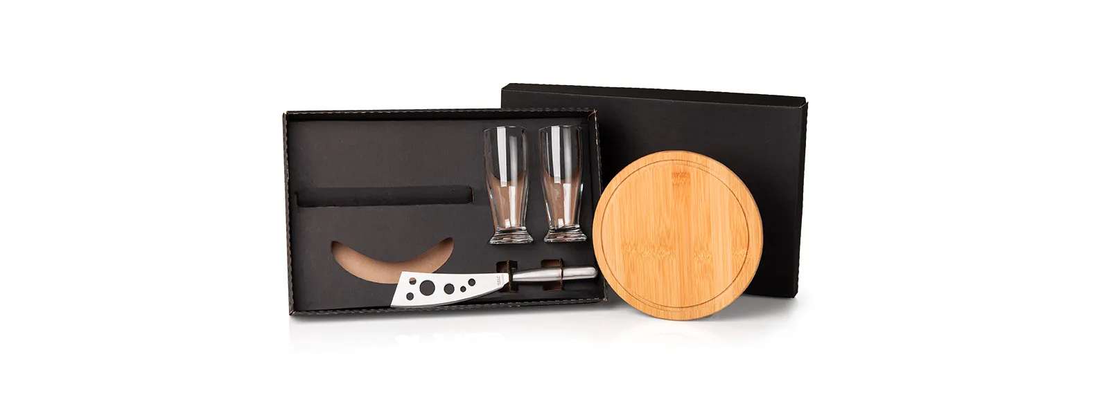 Kit Queijo e Cerveja 4 Peças com Logo 