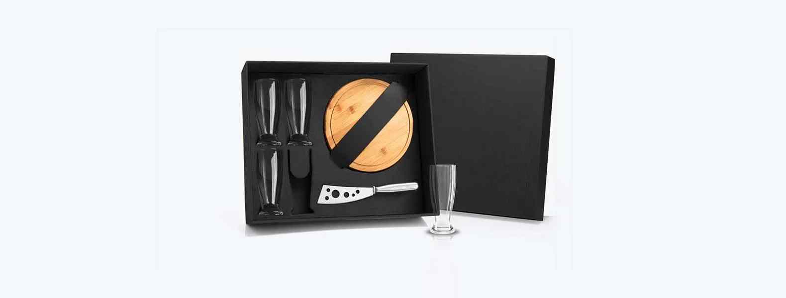 Kit Queijo e Cerveja 6 Peças com Logo 