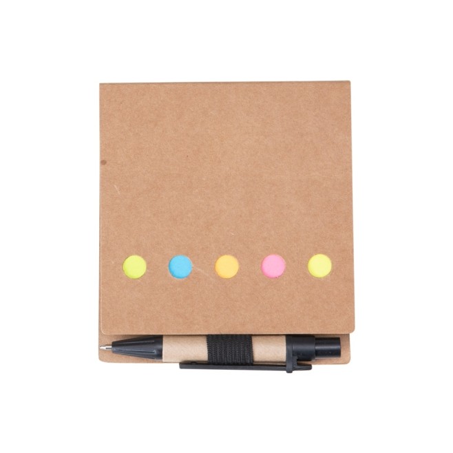 Mini Bloco Ecológico Com Autoadesivos E Caneta Personalizado Mini Bloco Ecológico Com Autoadesivos E Caneta Personalizado