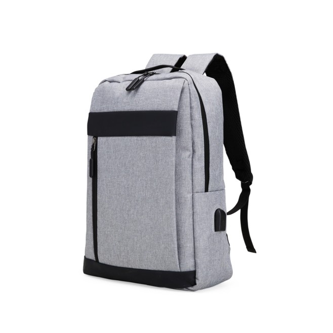 Mochila de Nylon USB 21L Personalizada com Logo Mochila de Nylon USB 21L Personalizada com Logo