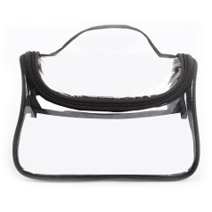 Necessaire De Pvc Com Zíper Na Cor Preta Para Brinde Personalizado