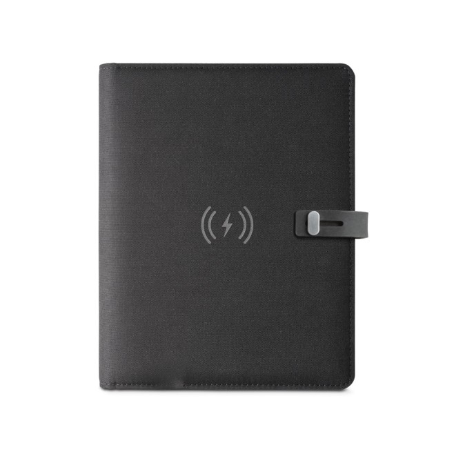 Pasta A5 Com Carregador Wireless Embutido Para Brinde Pasta A5 Com Carregador Wireless Embutido Para Brinde