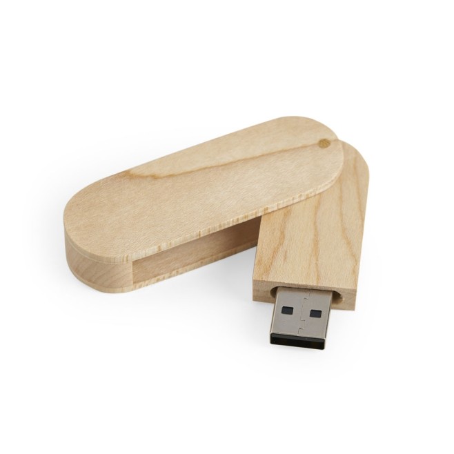 Pen Drive de Madeira Giratório 4GB/8GB Personalizado Pen Drive de Madeira Giratório 4GB/8GB Personalizado
