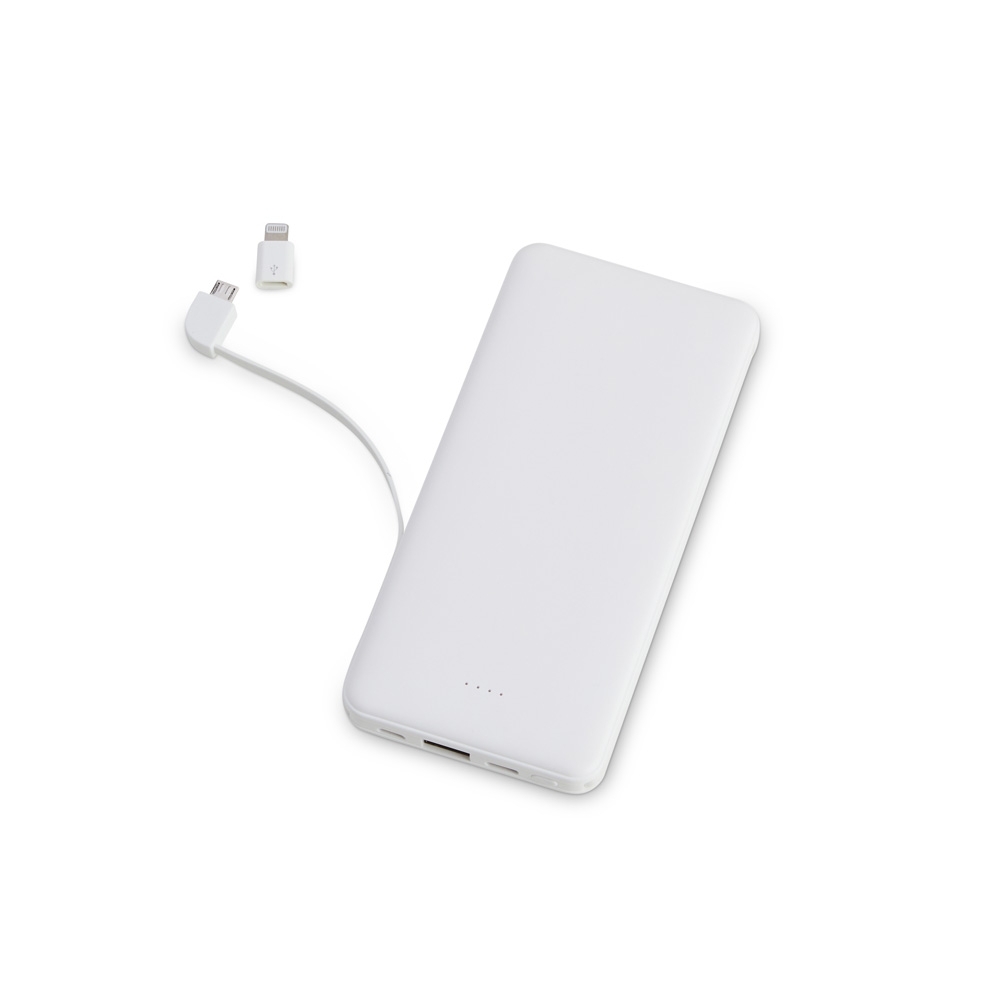 Power Bank 10.000mAh com Carregamento via Indução ou via Cabo Personalizado Power Bank 10.000mAh com Carregamento via Indução ou via Cabo Personalizado